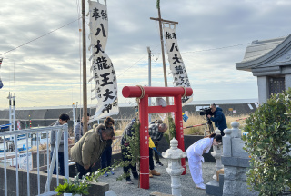 小坪みかん投げ（1月）