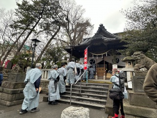 亀岡八幡宮　節分祭　豆まき