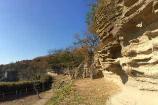 お猿畠の大切岸