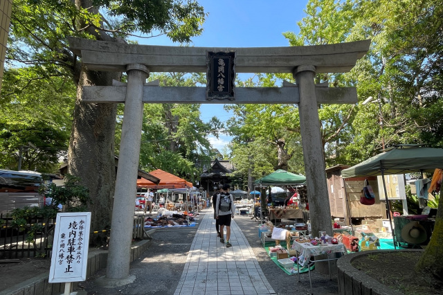 逗子骨董市（亀岡八幡宮境内）