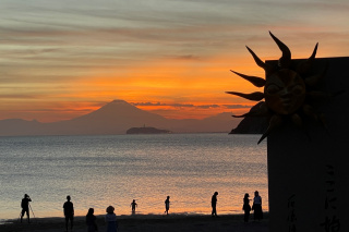 逗子海岸夕景