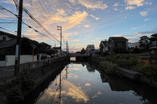 田越川沿いの風景