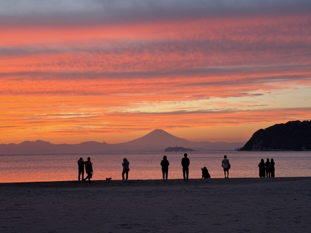 逗子海岸　マジックアワー